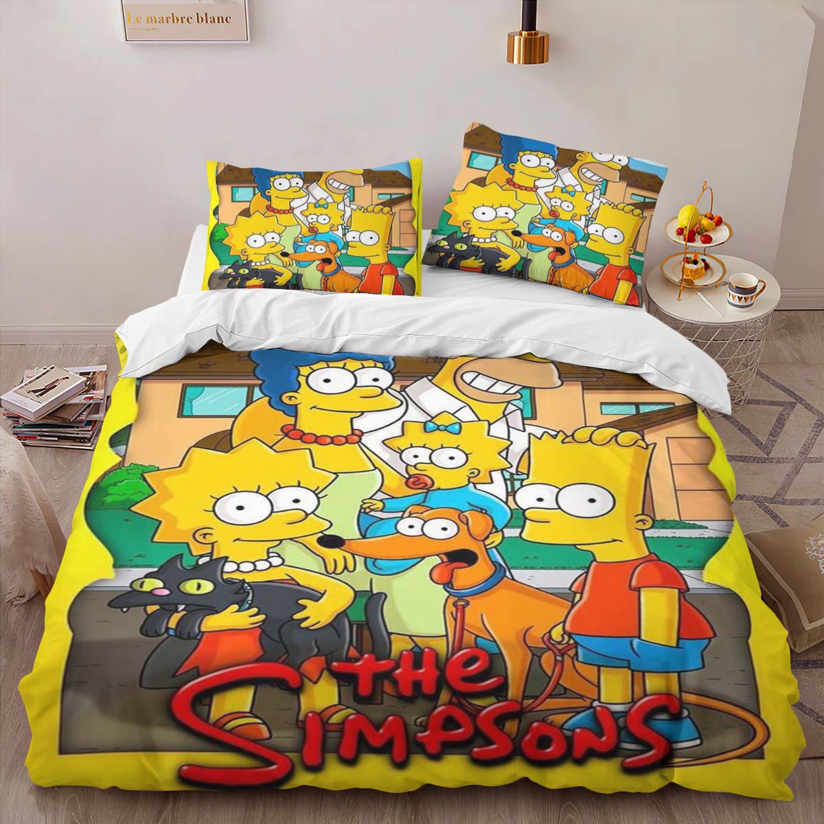 Housse De Couette Les Simpson Tous les personnages 03 Parure de lit Ensemble De Literie – Image 2