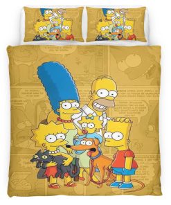 Housse De Couette Les Simpson Tous les personnages 09 Parure de lit Ensemble De Literie