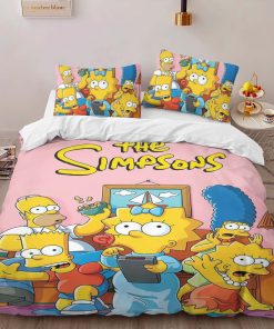 Alternative view of Housse De Couette Les Simpson Tous les personnages 10 Parure de lit Ensemble De Literie