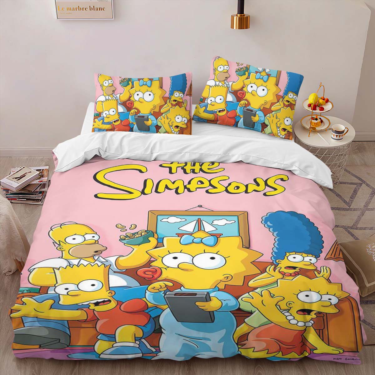 Housse De Couette Les Simpson Tous les personnages 10 Parure de lit Ensemble De Literie – Image 2