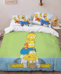 Alternative view of Housse De Couette Les Simpson Tous les personnages 13 Parure de lit Ensemble De Literie