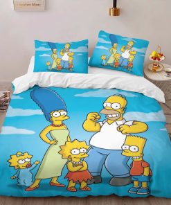 Alternative view of Housse De Couette Les Simpson Tous les personnages 14 Parure de lit Ensemble De Literie