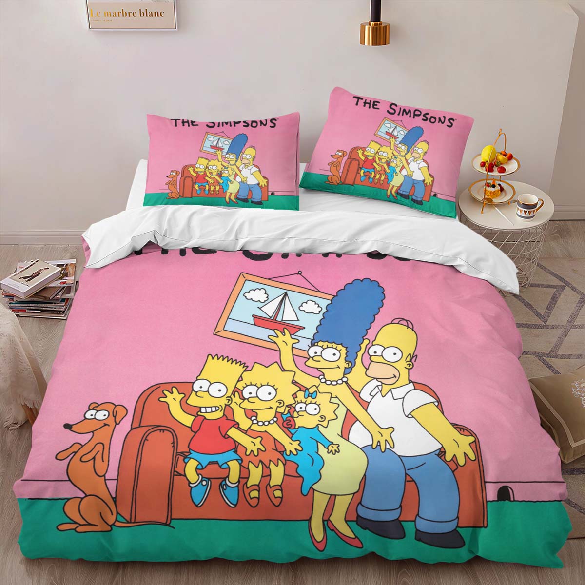 Housse De Couette Les Simpson Tous les personnages 17 Parure de lit Ensemble De Literie – Image 2