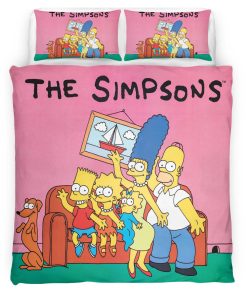 Housse De Couette Les Simpson Tous les personnages 17 Parure de lit Ensemble De Literie