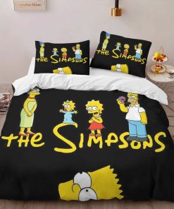 Alternative view of Housse De Couette Les Simpson Tous les personnages 18 Parure de lit Ensemble De Literie