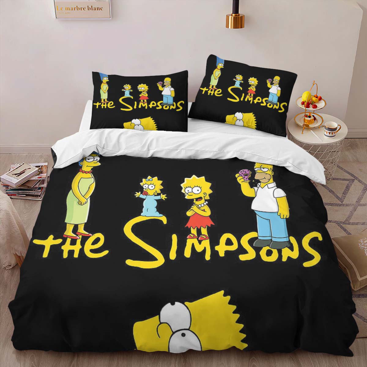 Housse De Couette Les Simpson Tous les personnages 18 Parure de lit Ensemble De Literie – Image 2