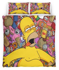 Housse De Couette Les Simpson Homer Simpson Parure de lit Ensemble De Literie