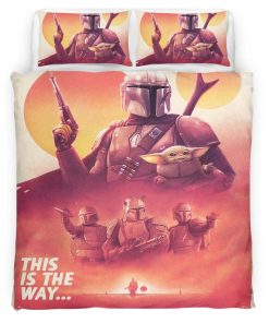Housse De Couette « This Is the Way » The Mandalorian 2 Parure de lit Ensemble De Literie