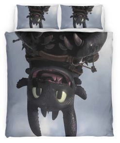 Housse De Couette Krokmou Dragons 06 Parure de lit Ensemble De Literie