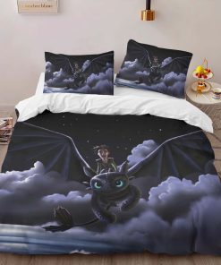 Alternative view of Housse De Couette Krokmou et Harold Dragons 03 Parure de lit Ensemble De Literie