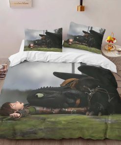 Alternative view of Housse De Couette Krokmou et Harold Dragons 04 Parure de lit Ensemble De Literie