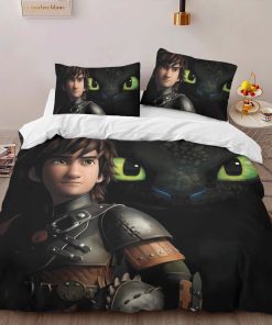 Alternative view of Housse De Couette Krokmou et Harold Dragons Parure de lit Ensemble De Literie