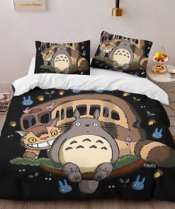 Alternative view of Housse De Couette Totoro à l’Arrêt de Bus 2 Parure de lit Ensemble De Literie