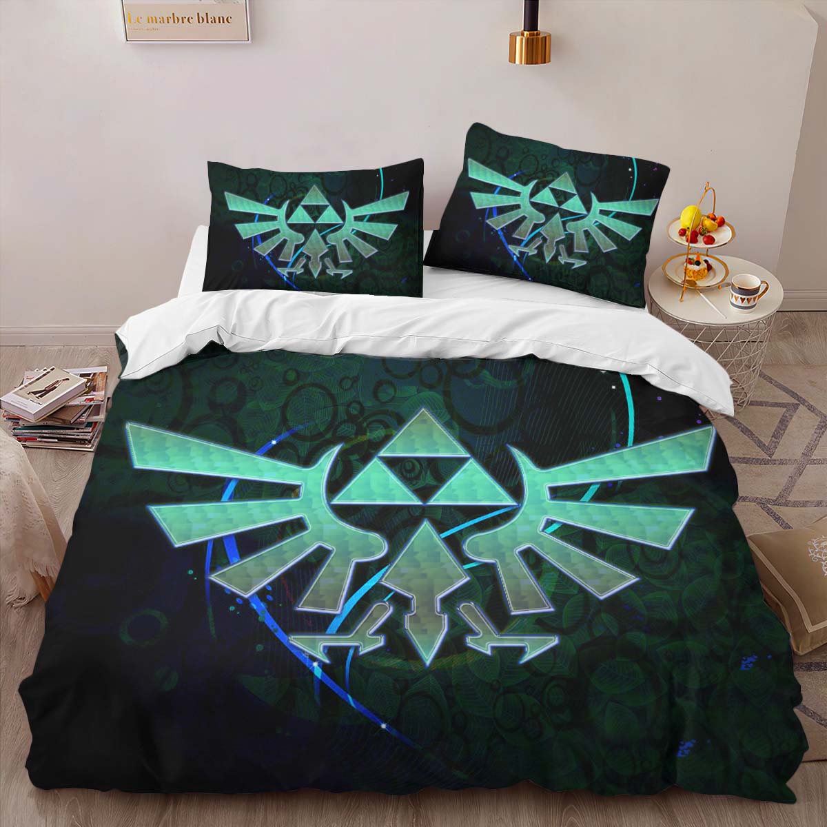 Housse De Couette Triforce The Legend of Zelda Parure de lit Ensemble De Literie – Image 2