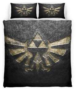 Housse De Couette Triforce The Legend of Zelda Pierre Parure de lit Ensemble De Literie