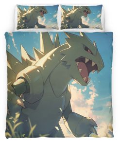 Housse De Couette Tyranocif Pokémon 2 Parure de lit Ensemble De Literie