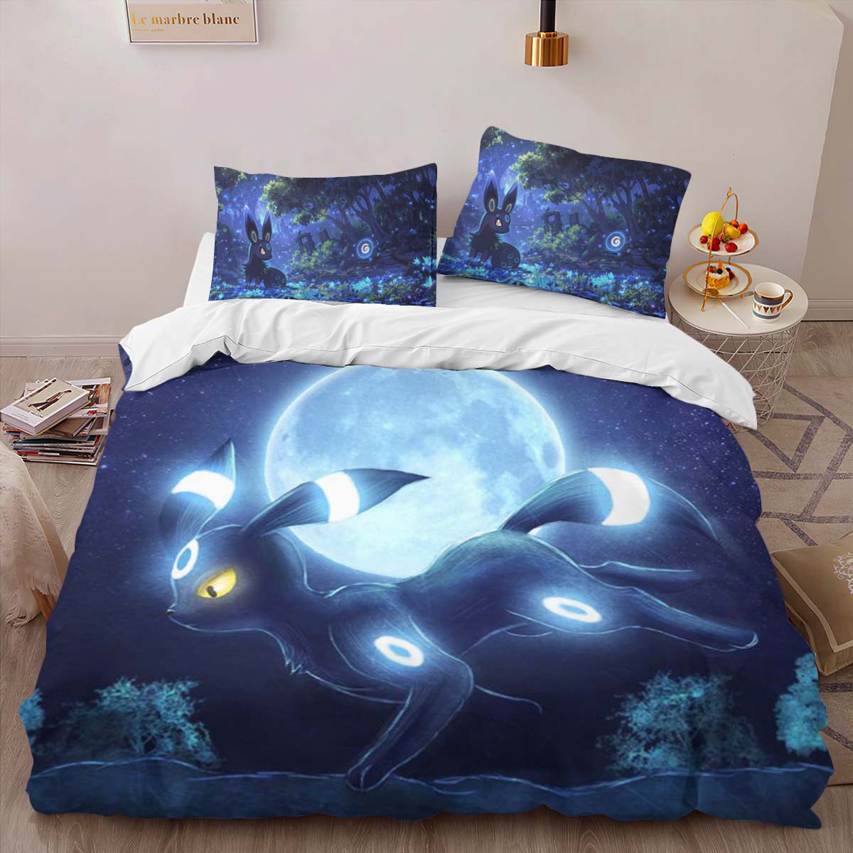 Housse De Couette Umbreon Pokémon 10 Parure de lit Ensemble De Literie – Image 2
