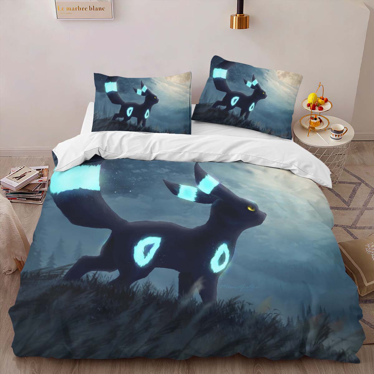 Housse De Couette Umbreon Pokémon 11 Parure de lit Ensemble De Literie – Image 2