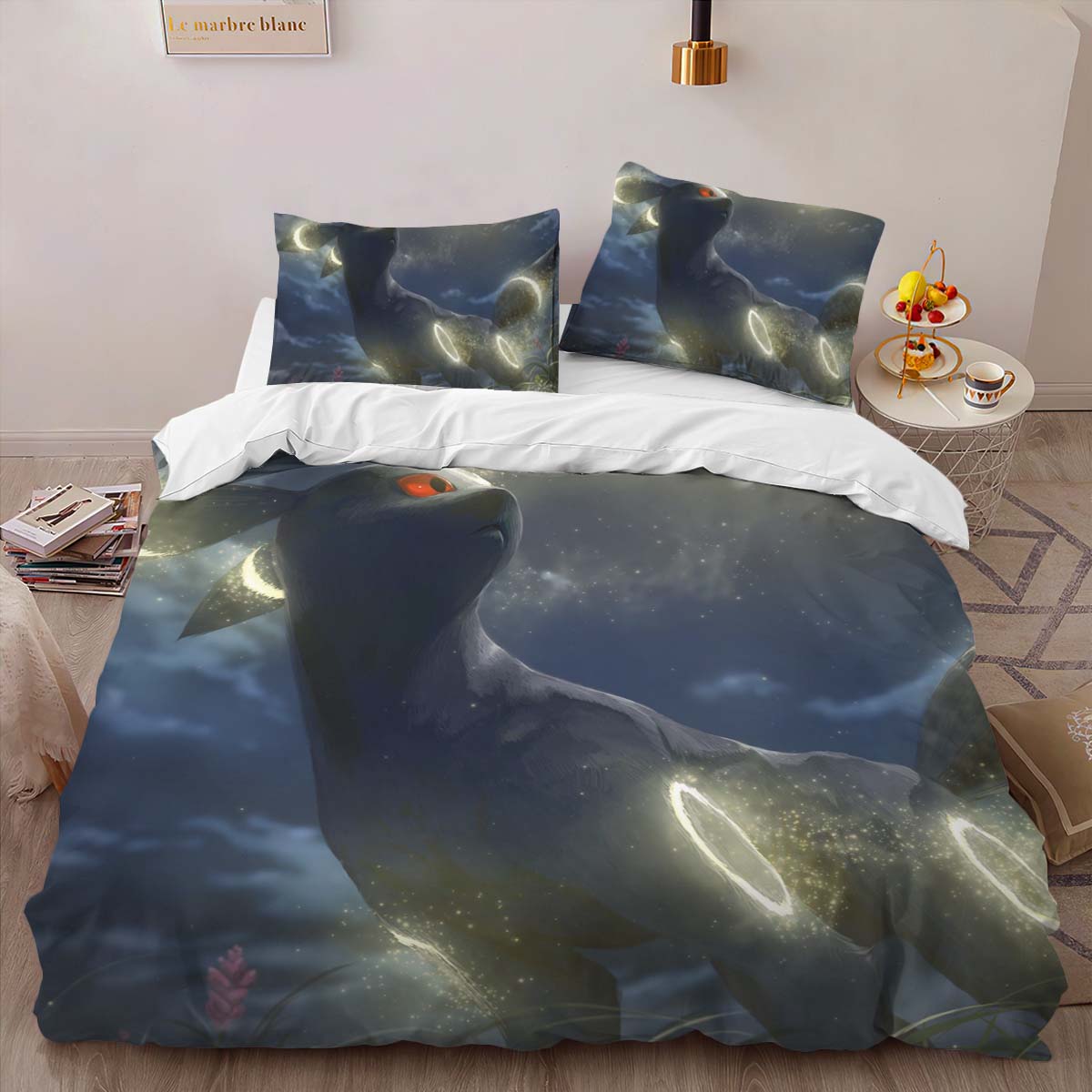Housse De Couette Umbreon Pokémon 12 Parure de lit Ensemble De Literie – Image 2