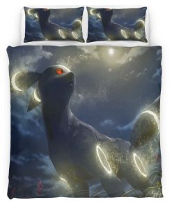 Housse De Couette Umbreon Pokémon 12 Parure de lit Ensemble De Literie