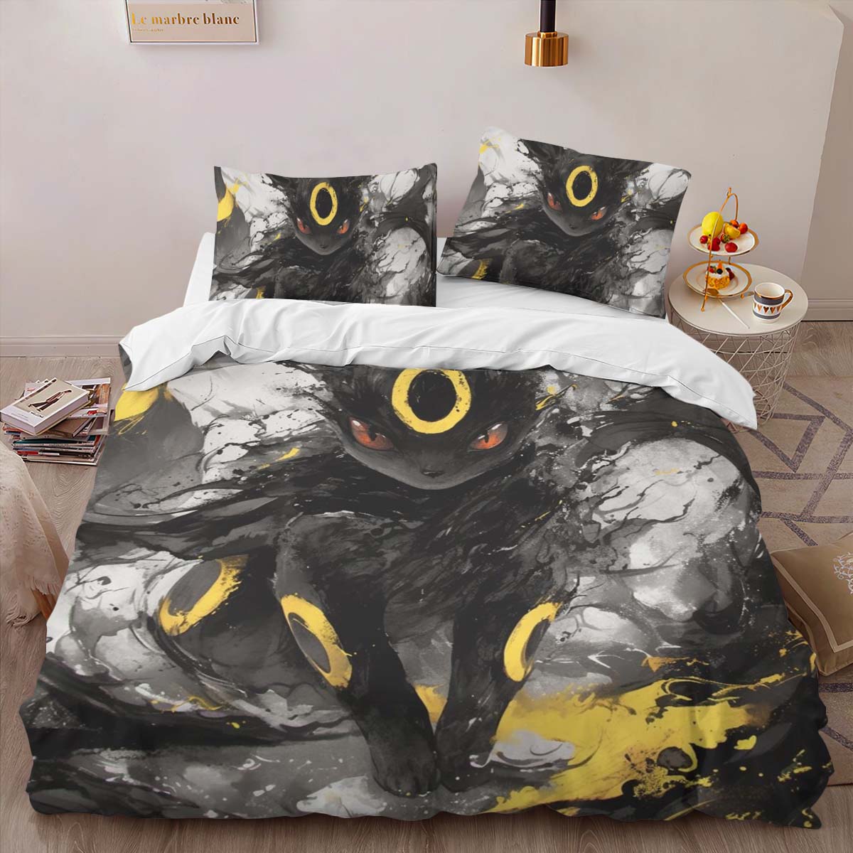 Housse De Couette Umbreon Pokémon 13 Parure de lit Ensemble De Literie – Image 2