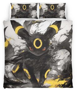 Housse De Couette Umbreon Pokémon 13 Parure de lit Ensemble De Literie