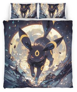 Housse De Couette Umbreon Pokémon 14 Parure de lit Ensemble De Literie