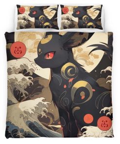 Housse De Couette Umbreon Pokémon 17 Parure de lit Ensemble De Literie