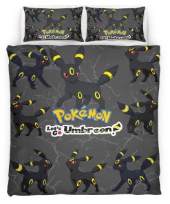 Housse De Couette Umbreon Pokémon Parure de lit Ensemble De Literie