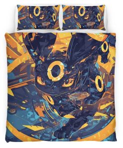Housse De Couette Umbreon Pokémon 3 Parure de lit Ensemble De Literie