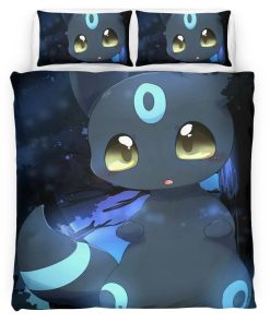 Housse De Couette Umbreon Pokémon 4 Parure de lit Ensemble De Literie