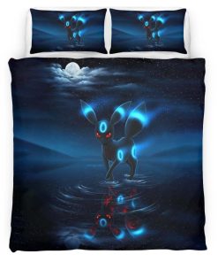 Housse De Couette Umbreon Pokémon 5 Parure de lit Ensemble De Literie