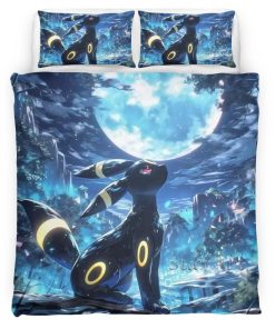 Housse De Couette Umbreon Pokémon 6 Parure de lit Ensemble De Literie