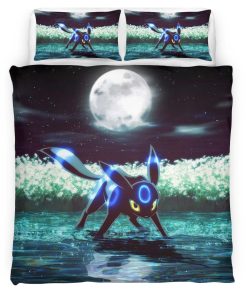 Housse De Couette Umbreon Pokémon 7 Parure de lit Ensemble De Literie
