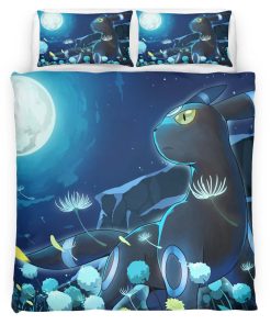 Housse De Couette Umbreon Pokémon 8 Parure de lit Ensemble De Literie