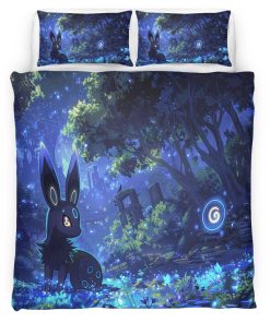 Housse De Couette Umbreon Pokémon 9 Parure de lit Ensemble De Literie
