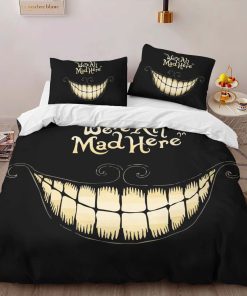 Alternative view of Housse De Couette Nous sommes tous fous ici Alice au pays des merveilles Parure de lit Ensemble De Literie