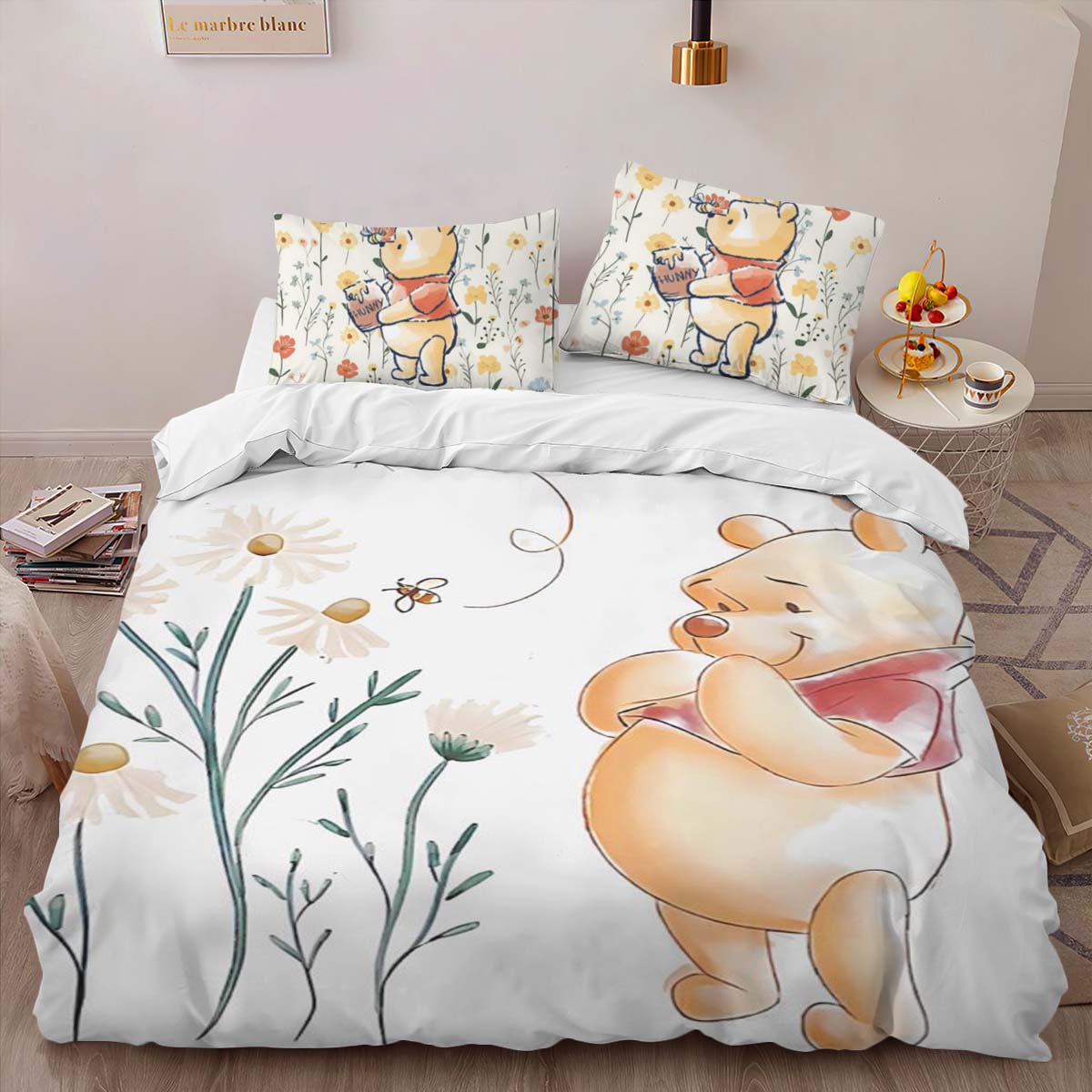Housse De Couette Winnie l’Ourson 10 Parure de lit Ensemble De Literie – Image 2