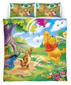Housse De Couette Winnie l’Ourson et ses Amis 10 Parure de lit Ensemble De Literie