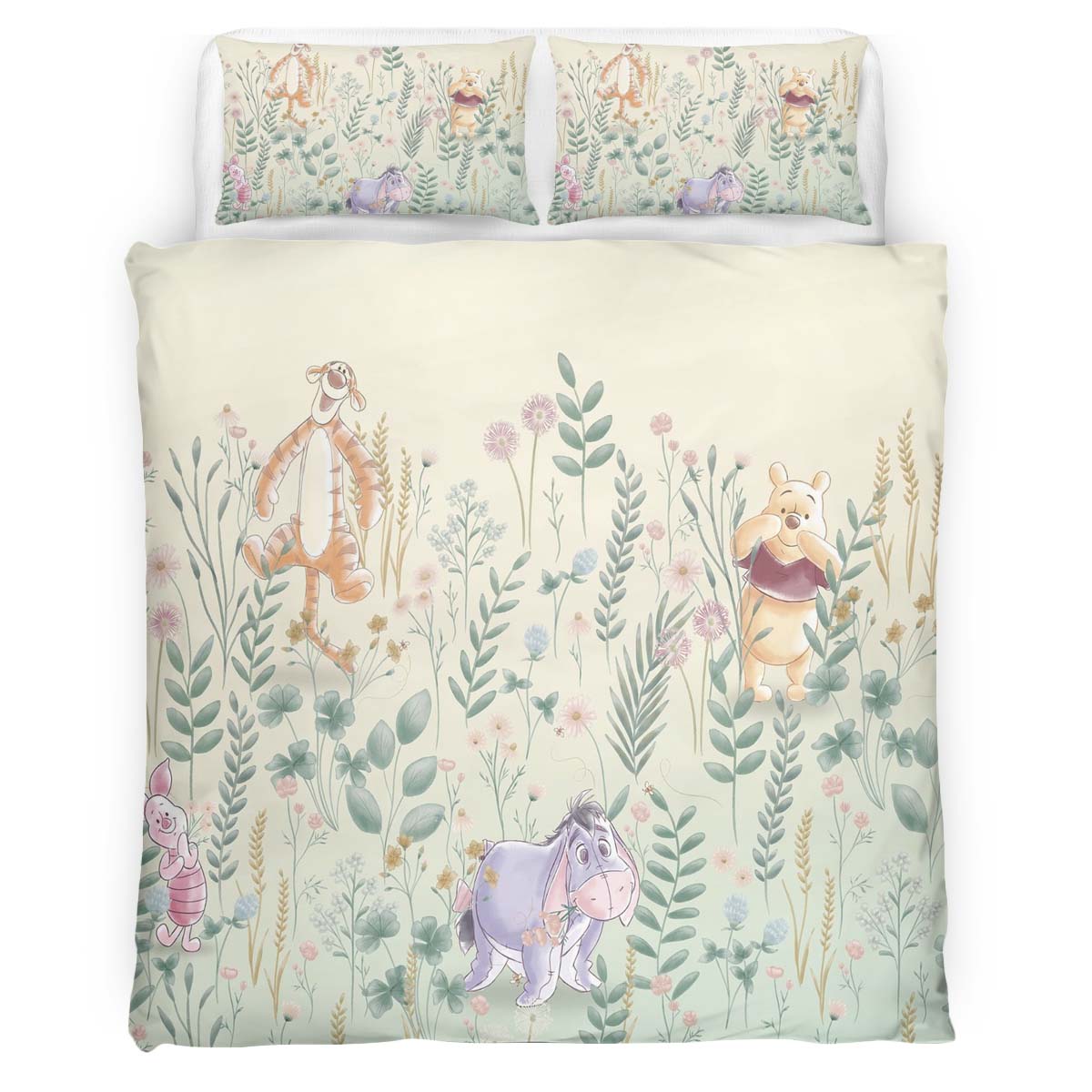 Housse De Couette Winnie l’Ourson et ses Amis 12 Parure de lit Ensemble De Literie