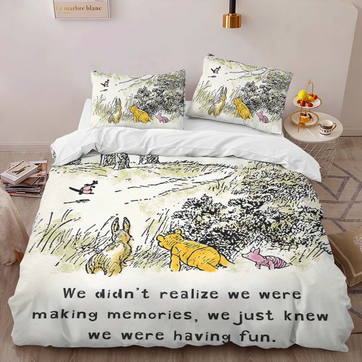 Housse De Couette Winnie l’Ourson et ses Amis 16 Parure de lit Ensemble De Literie – Image 2
