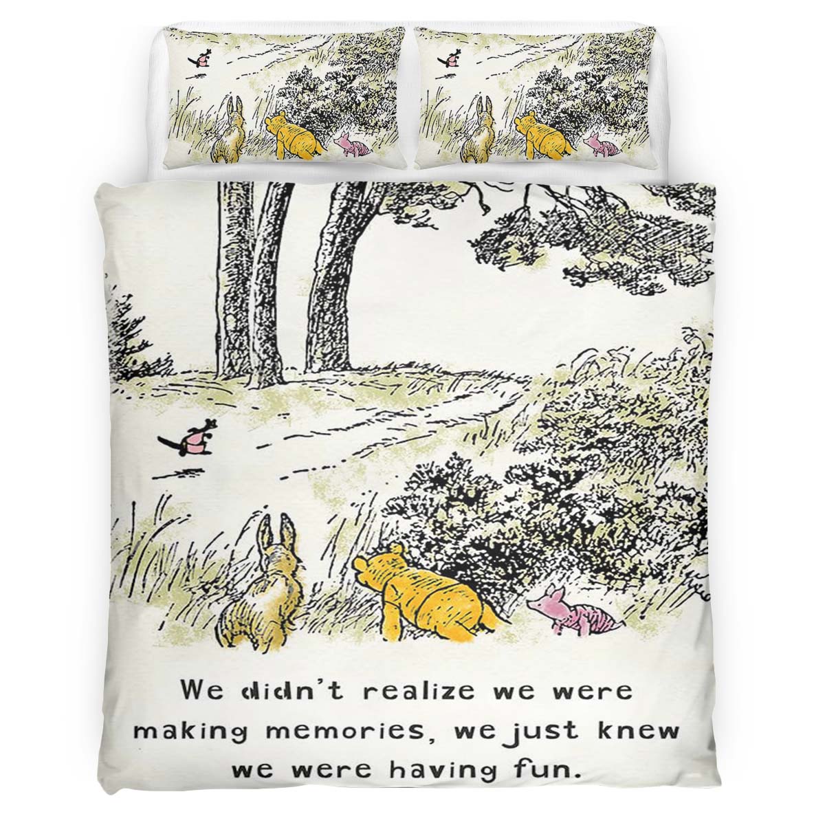 Housse De Couette Winnie l’Ourson et ses Amis 16 Parure de lit Ensemble De Literie