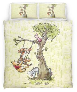 Housse De Couette Winnie l’Ourson et ses Amis 2 Parure de lit Ensemble De Literie