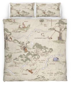 Housse De Couette Winnie l’Ourson et ses Amis Parure de lit Ensemble De Literie