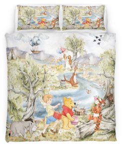 Housse De Couette Winnie l’Ourson et ses Amis 6 Parure de lit Ensemble De Literie