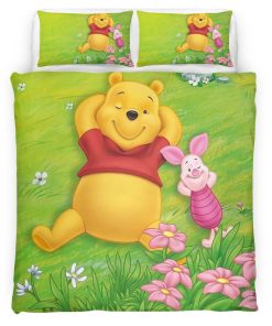 Housse De Couette Winnie l’Ourson et Porcinet 3 Parure de lit Ensemble De Literie