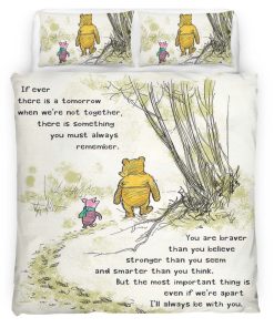 Housse De Couette Winnie l’Ourson et Porcinet 4 Parure de lit Ensemble De Literie