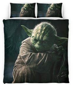 Housse De Couette Yoda Grogu Star Wars Parure de lit Ensemble De Literie