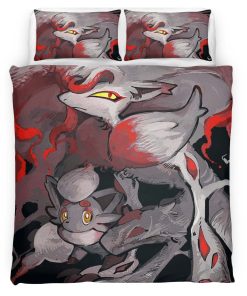 Housse De Couette Zorua & Zoroark Pokémon 6 Parure de lit Ensemble De Literie