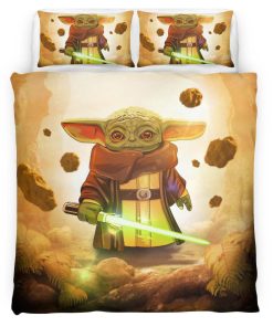 Housse De Couette Bébé Yoda Star Wars 3 Parure de lit Ensemble De Literie